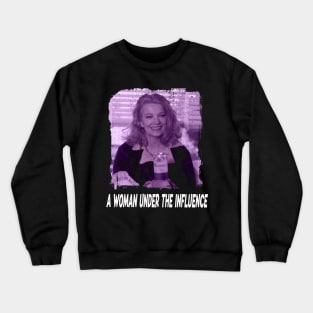 Raw Emotions Unveiled A Woman Under Film Apparel for Cinema Aficionados Crewneck Sweatshirt